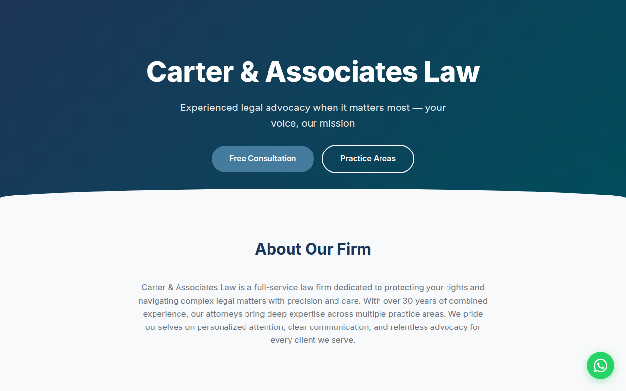 Lawyer & Legal template screenshot